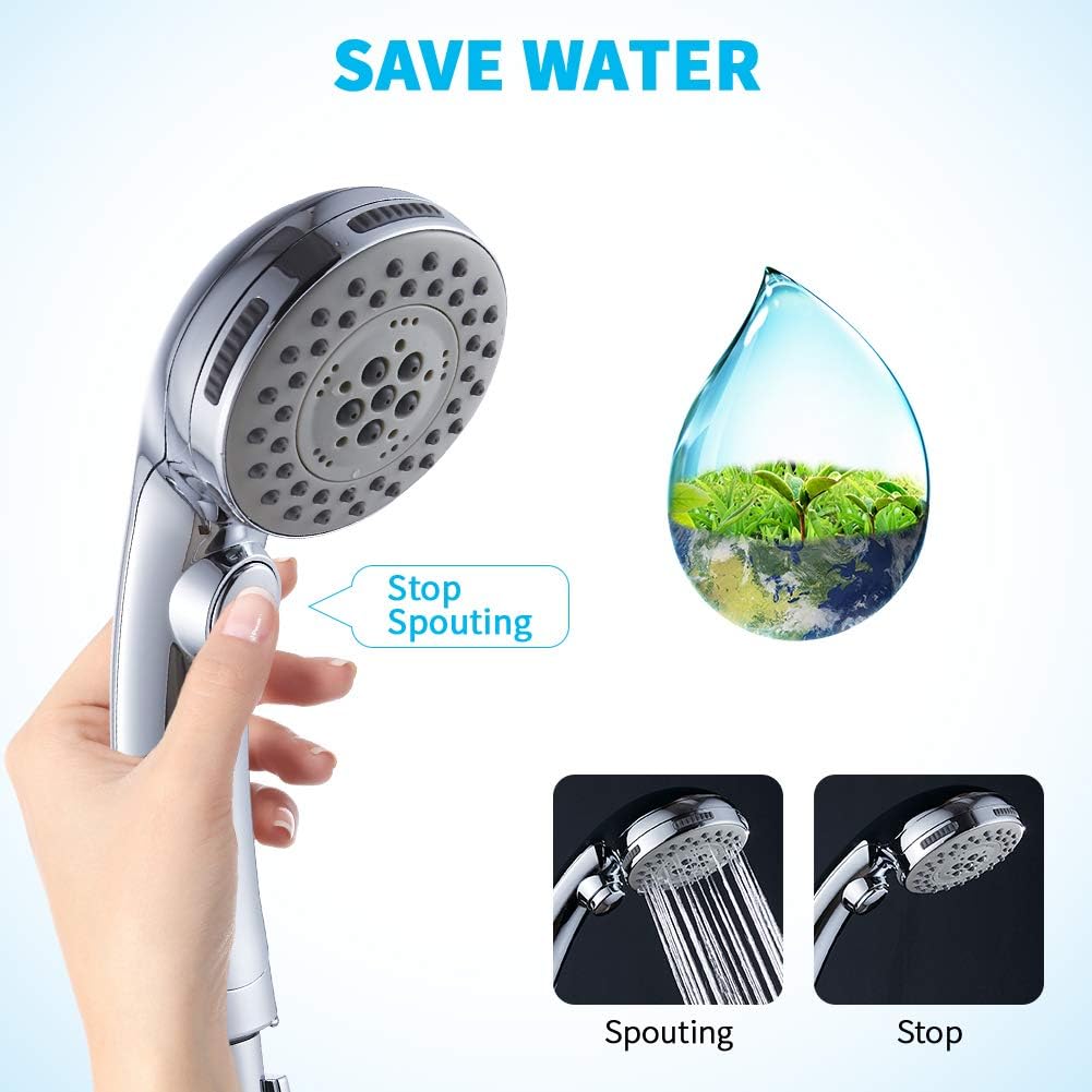 High Pressure Shower Head with - Spa & Wellness Dr Roy Sothers 评论和价格