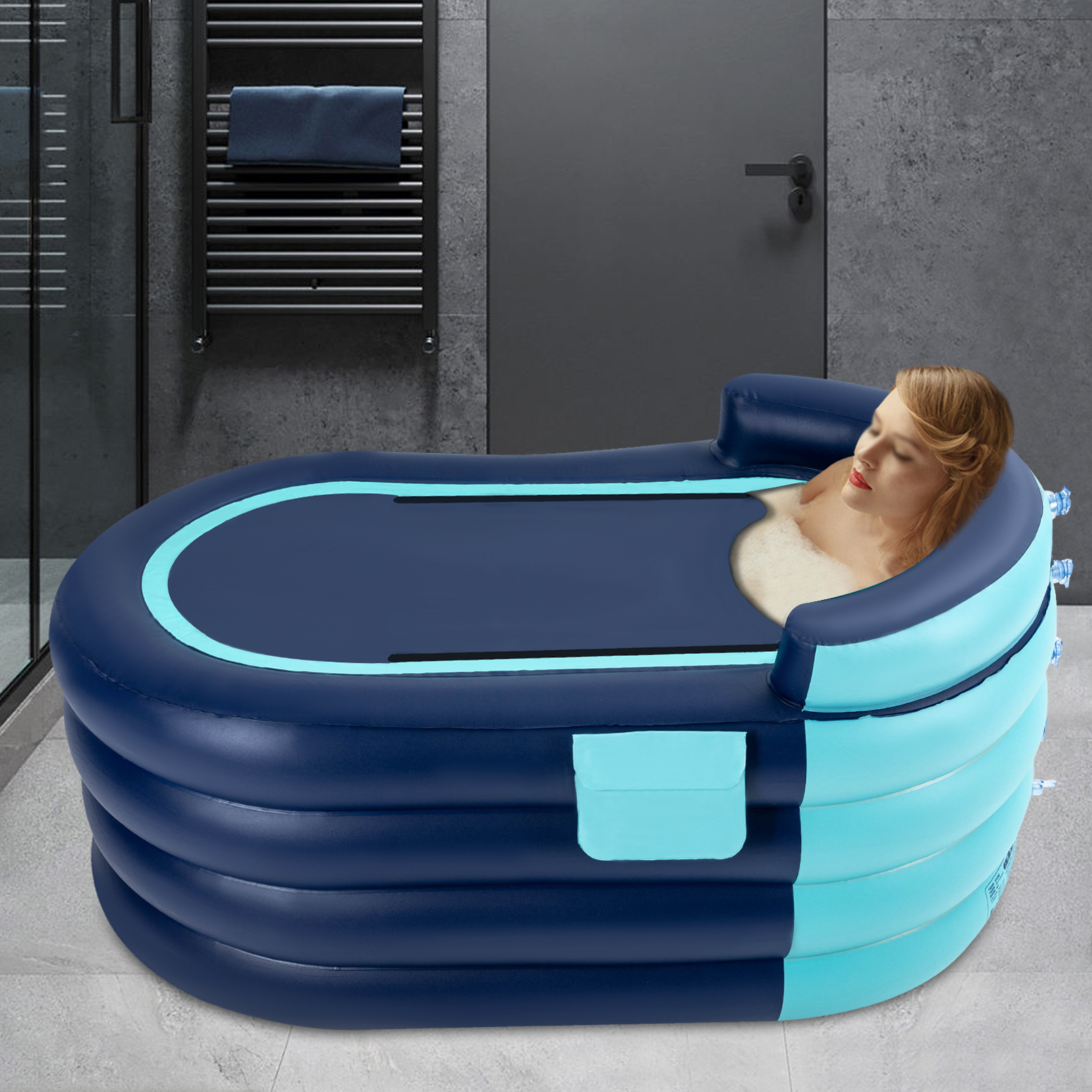 Portable Inflatable Bathtub Fo - W Spa & Wellness 评论和价格