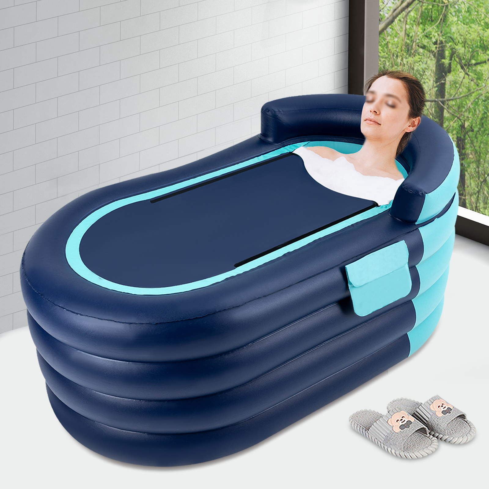 Portable Inflatable Bathtub Fo - W Spa & Wellness 评论和价格