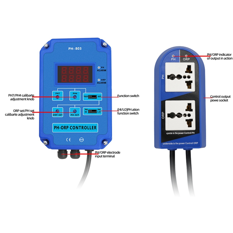 Digital 2&1 PH ORP Monitor Red - W Spa & Wellness 评论和价格