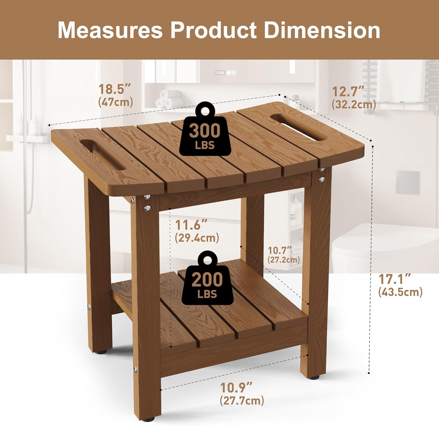 Shower Benches for Inside Show - W Spa & Wellness 评论和价格