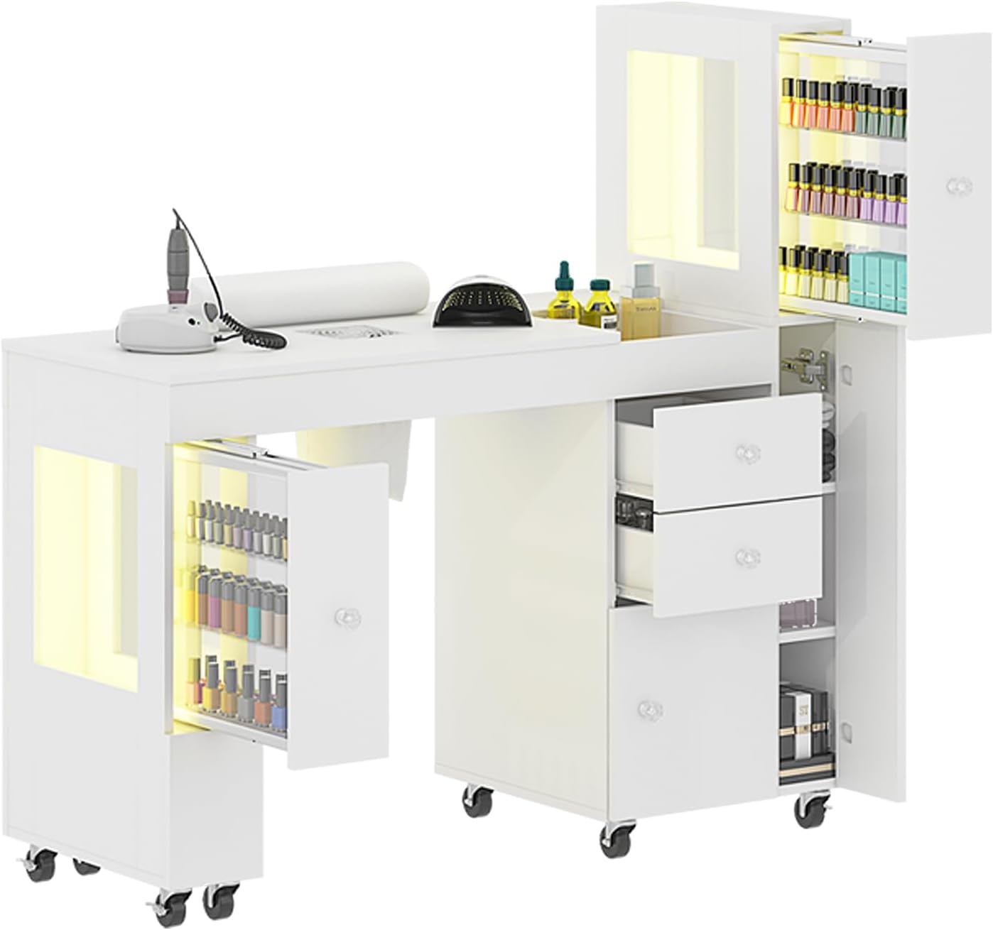 Manicure Table for Nail Tech w - W Spa & Wellness 评论和价格