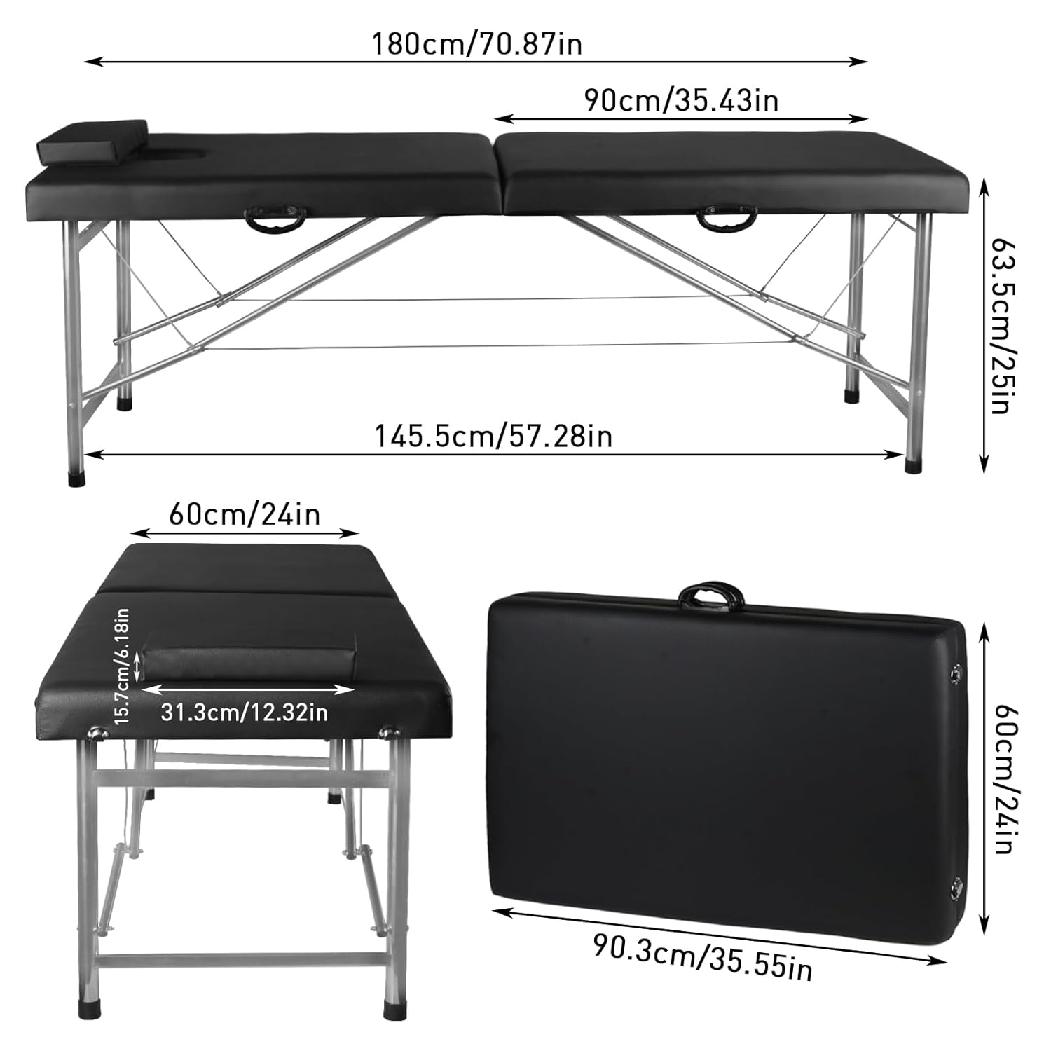 Portable Folding Massage Table - W Spa & Wellness 评论和价格
