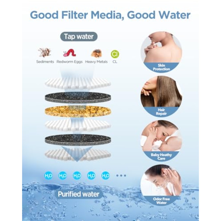 Filtered Shower Head with Hand - Spa & Wellness Dr Roy Sothers 评论和价格