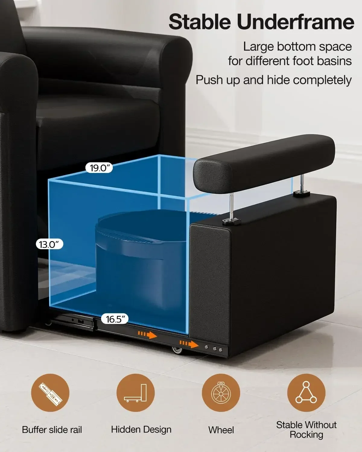 Pedicure Chair No Plumbing, Pr - W Spa & Wellness 评论和价格